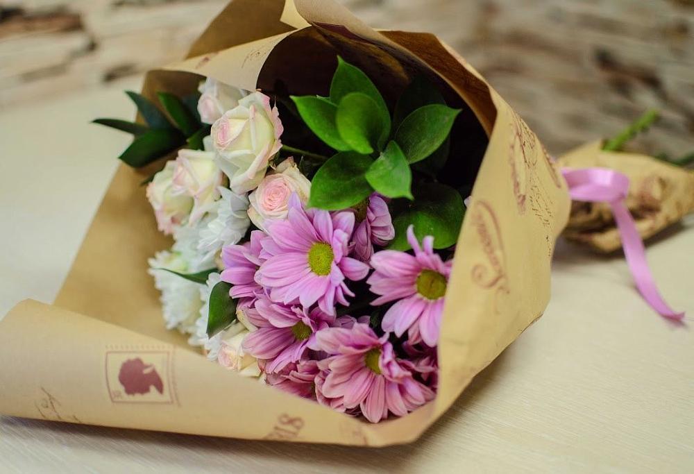 Букет цветов из: Розы и Хризантемы в Шеметово Сергиево-Посадского района