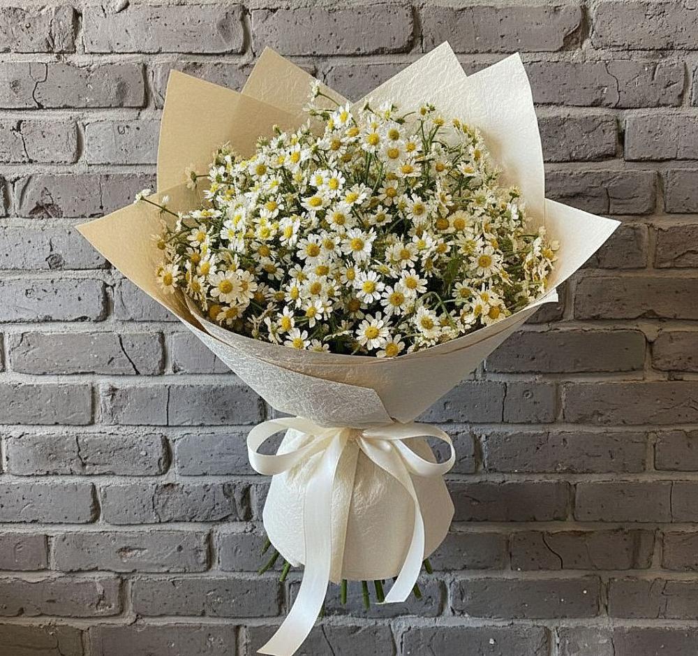 Букет цветов из: Ромашки в Шеметово Сергиево-Посадского района