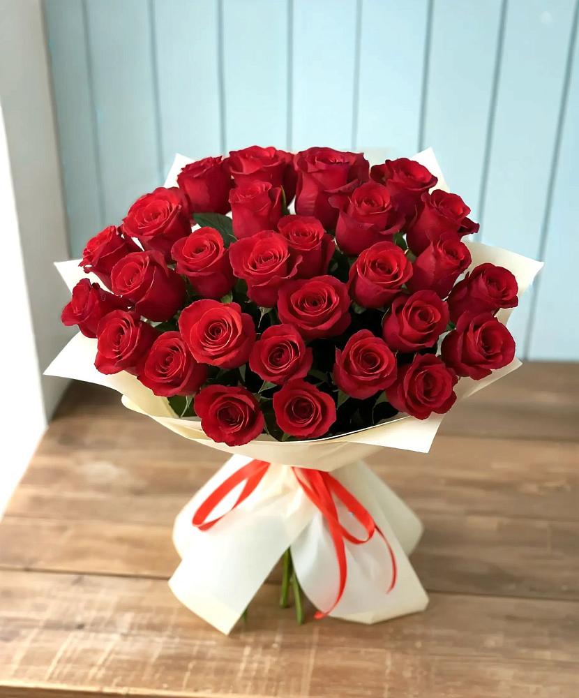 Букет 29 Красных роз в Шеметово Сергиево-Посадского района