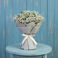 Букет цветов из:  Гипсофила в Шеметово Сергиево-Посадского района