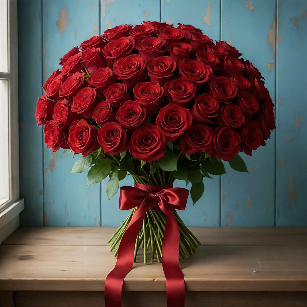 Букет Красные розы Блэк Меджик в Шеметово Сергиево-Посадского района