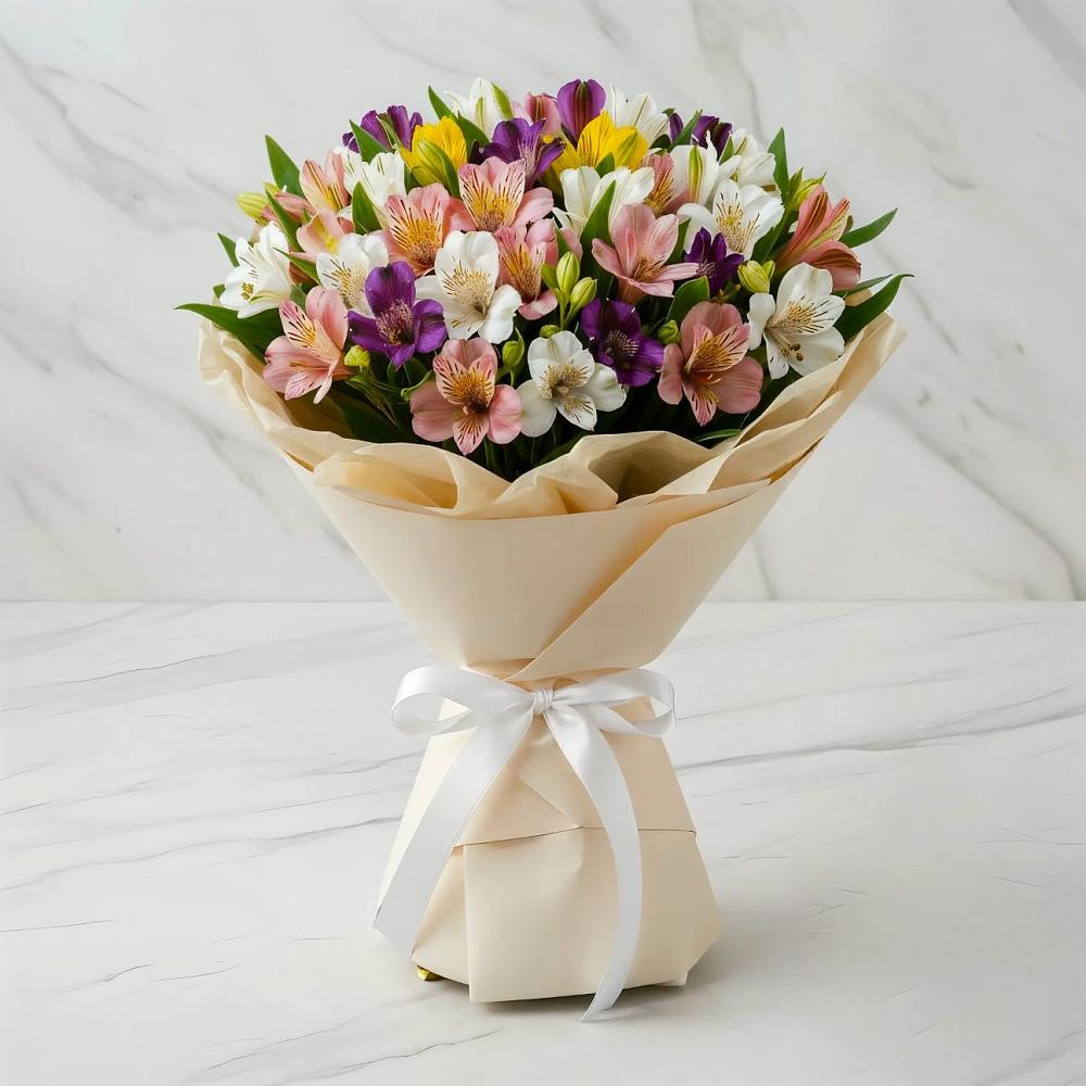 Букет цветов из: Альстромерии в Шеметово Сергиево-Посадского района