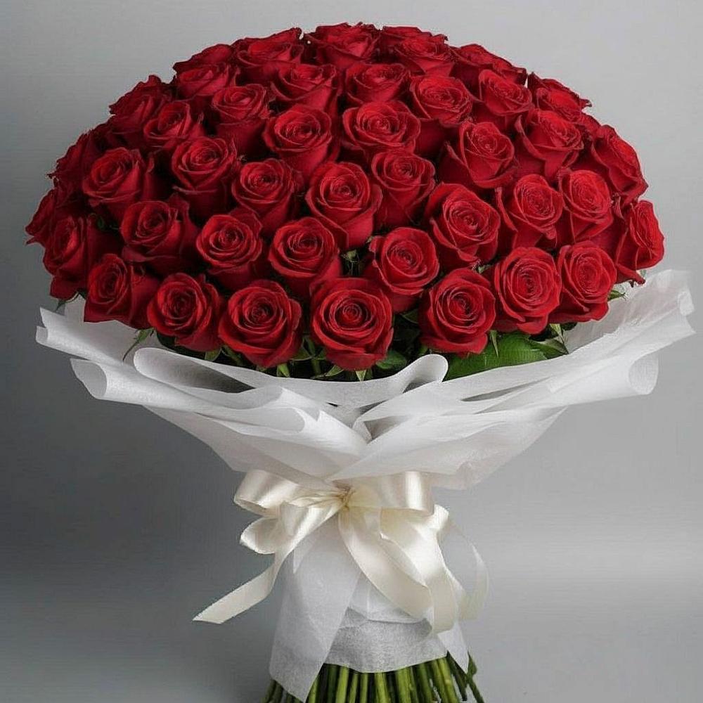 Букет 101 Красная роза Блэк Мэджик в Шеметово Сергиево-Посадского района