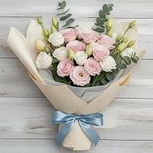 Букет цветов из:  Лизиантусы в Шеметово Сергиево-Посадского района
