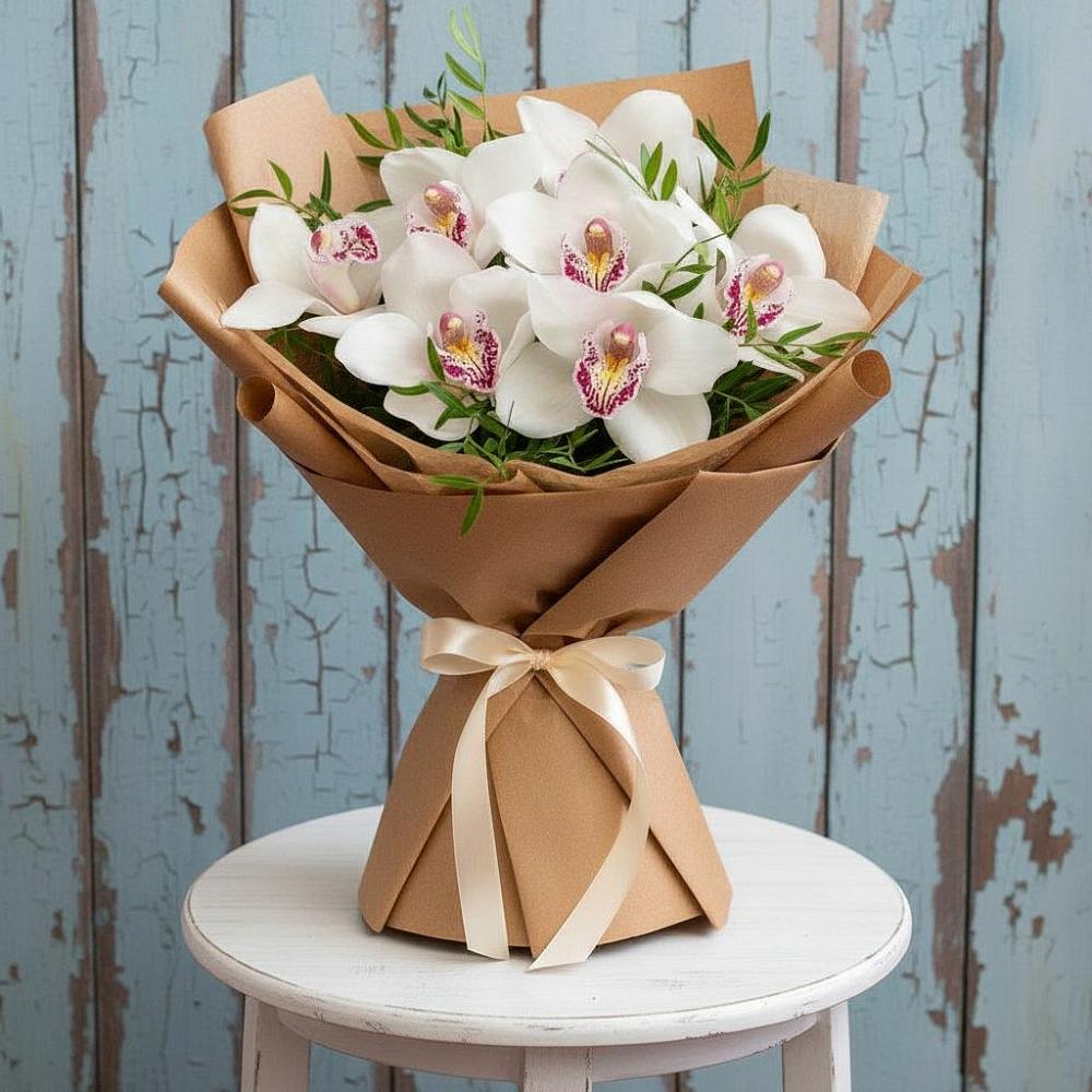 Букет цветов из: Орхидеи и Розы в Шеметово Сергиево-Посадского района