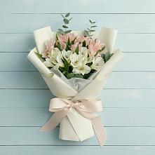Букет цветов из:  Альстромерии в Шеметово Сергиево-Посадского района