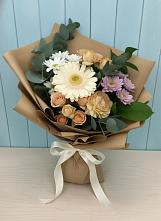 Букет цветов из:  Герберы и Хризантемы в Шеметово Сергиево-Посадского района