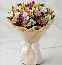 Букет цветов из:  Альстромерии в Шеметово Сергиево-Посадского района