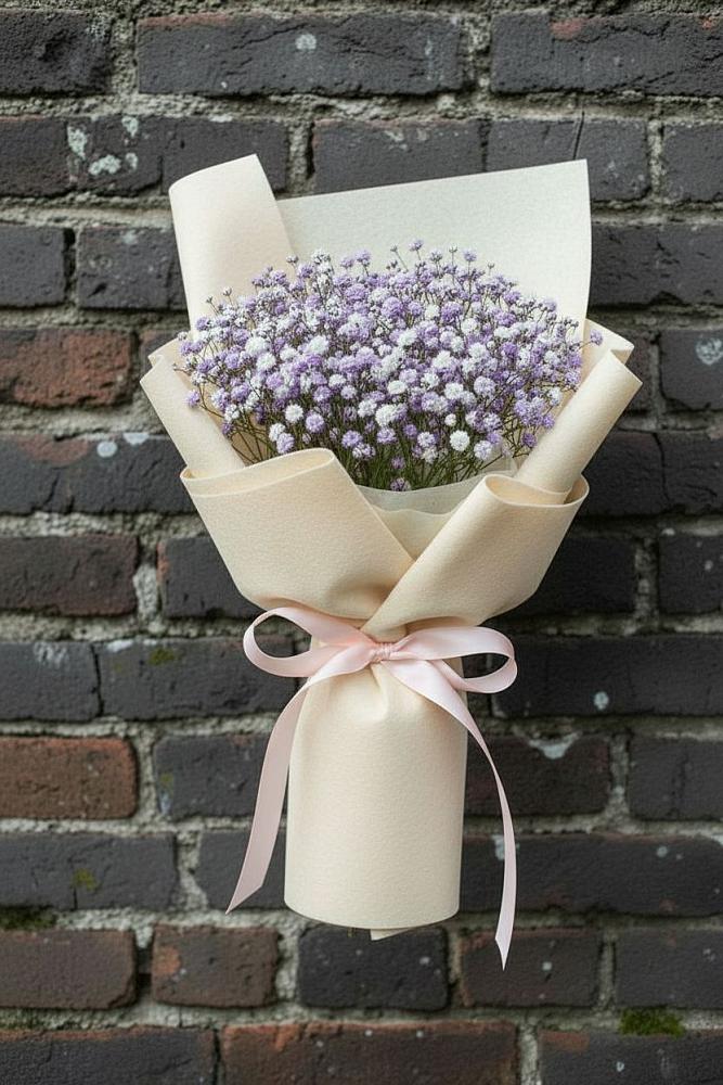 Букет цветов из: Гипсофила в Шеметово Сергиево-Посадского района