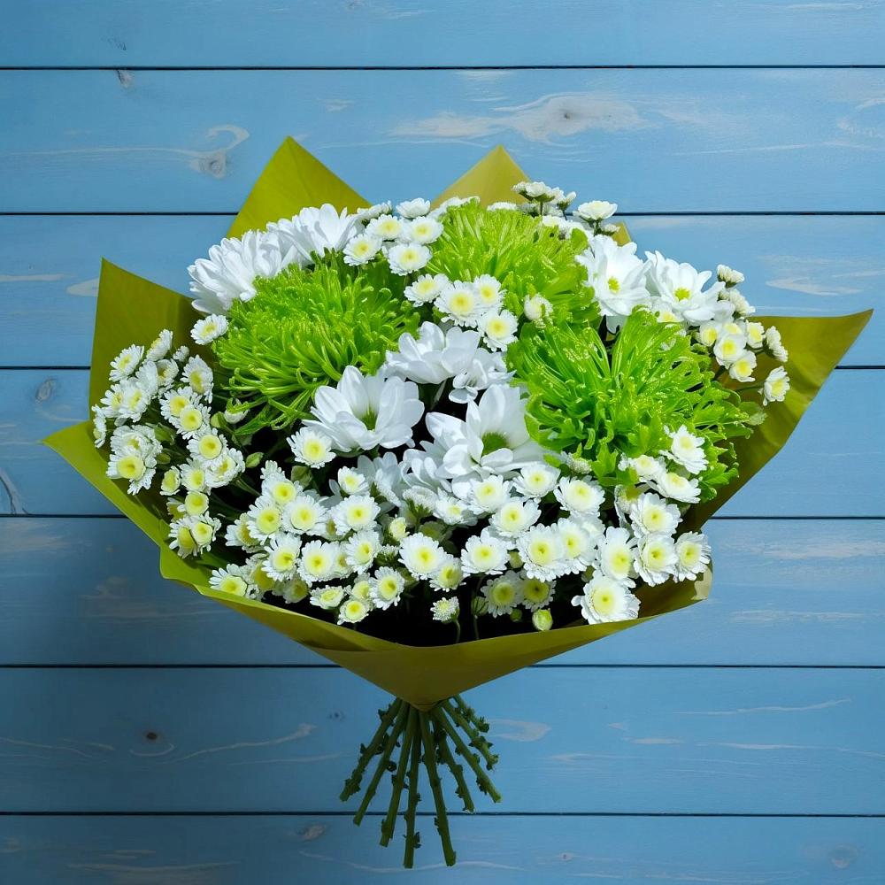 Букет цветов из: Хризантемы в Шеметово Сергиево-Посадского района