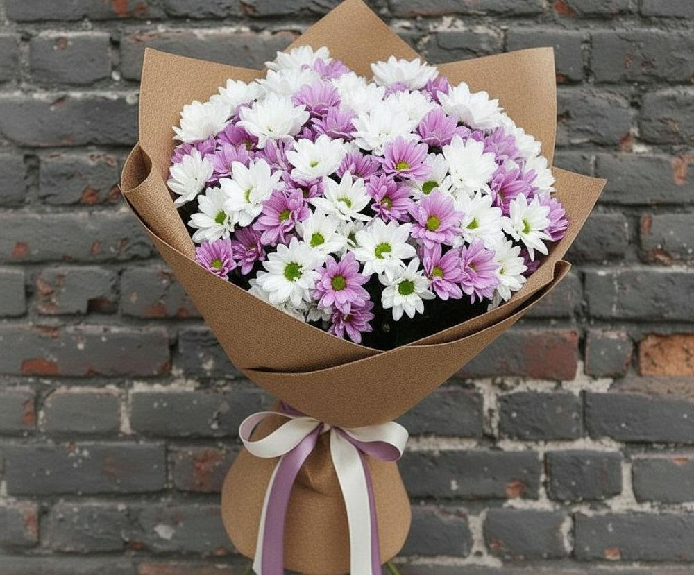 Букет цветов из: Хризантемы в Шеметово Сергиево-Посадского района