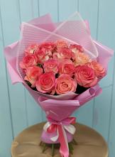 Букет 15 Розовых роз Равель в Шеметово Сергиево-Посадского района