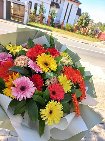 Букет цветов из: Герберы в Шеметово Сергиево-Посадского района