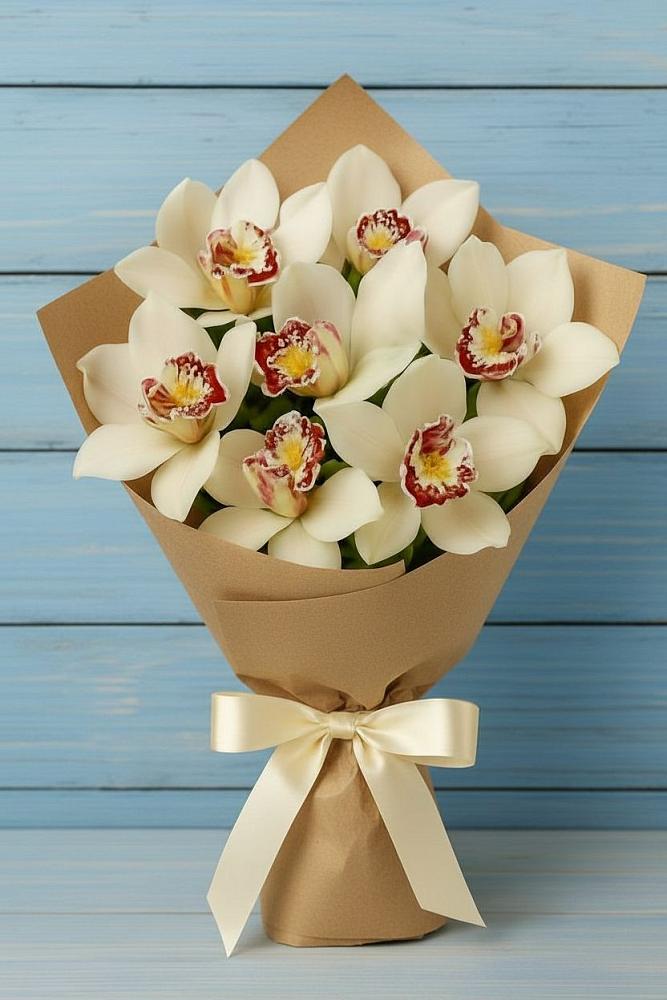 Букет цветов из: Орхидеи и Розы в Шеметово Сергиево-Посадского района