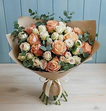 Букет цветов из:  Альстромерии и Розы #REPLACE_PRED# Шеметово Сергиево-Посадского района